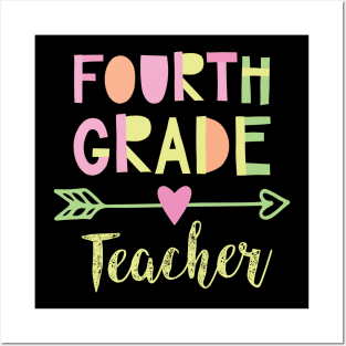 4th Grade Teacher Gift Idea Posters and Art